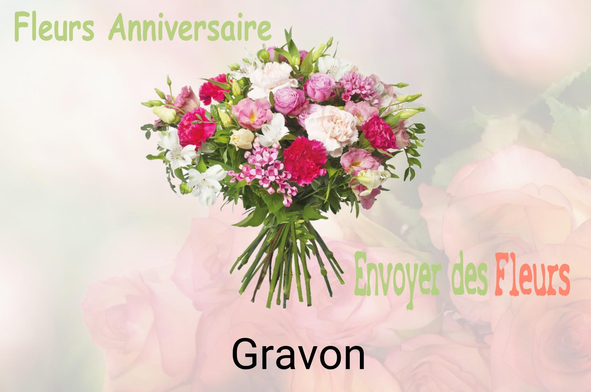 Bouquet de fleurs d’anniversaire livré à Gravon