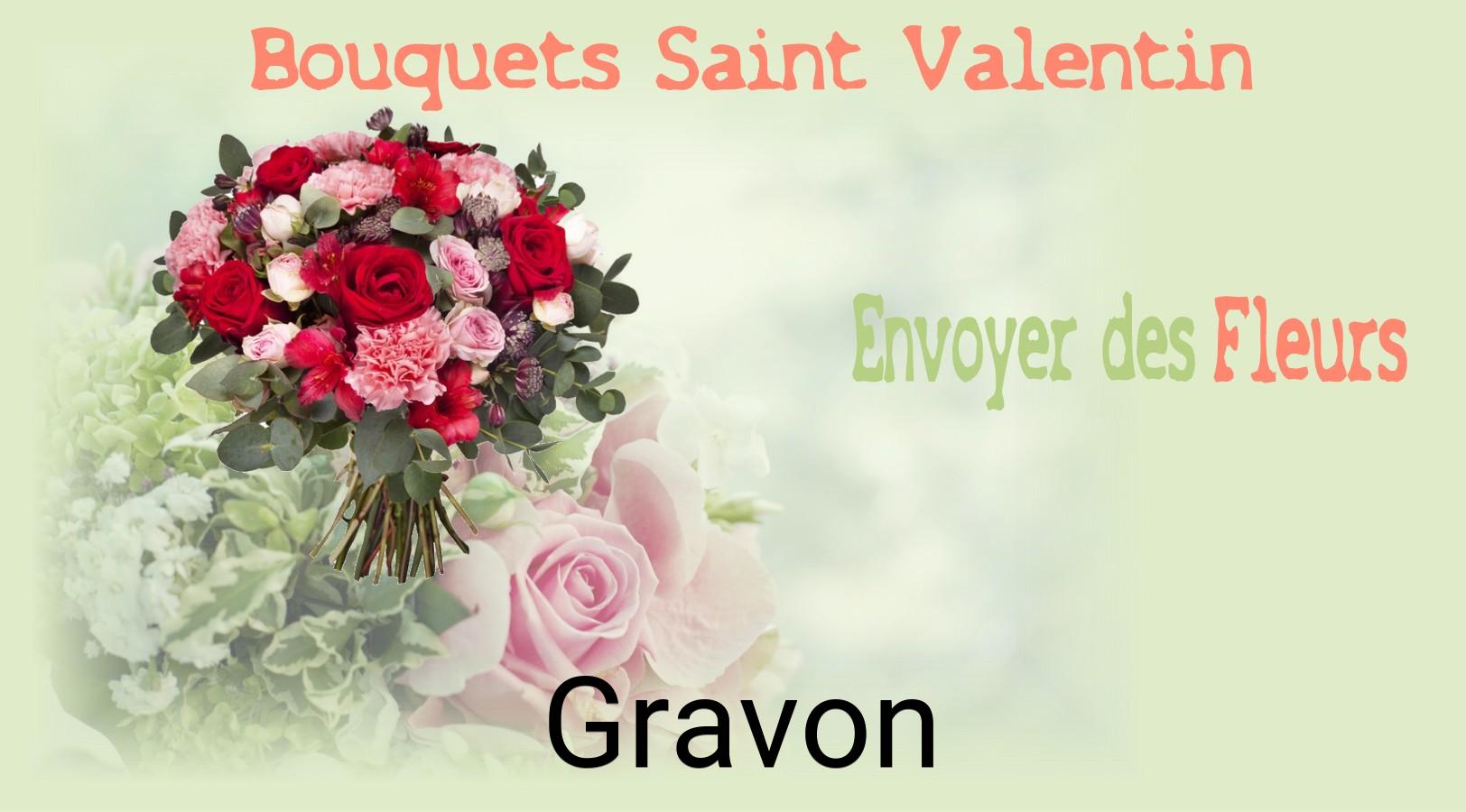 Roses de Saint-Valentin livrées à Gravon